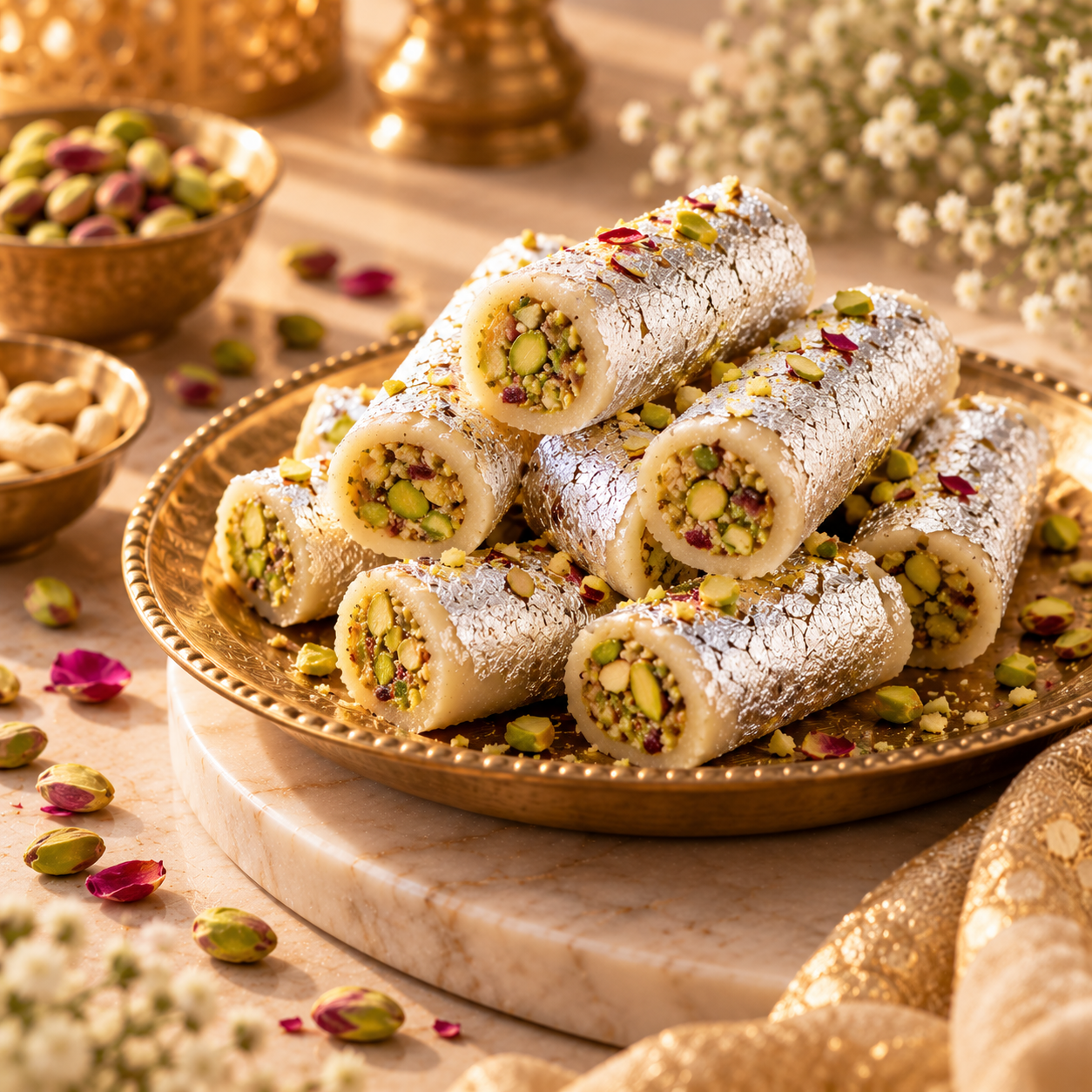 Kaju Pista Roll